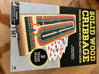 Solid Wood cribbage Set Unopened