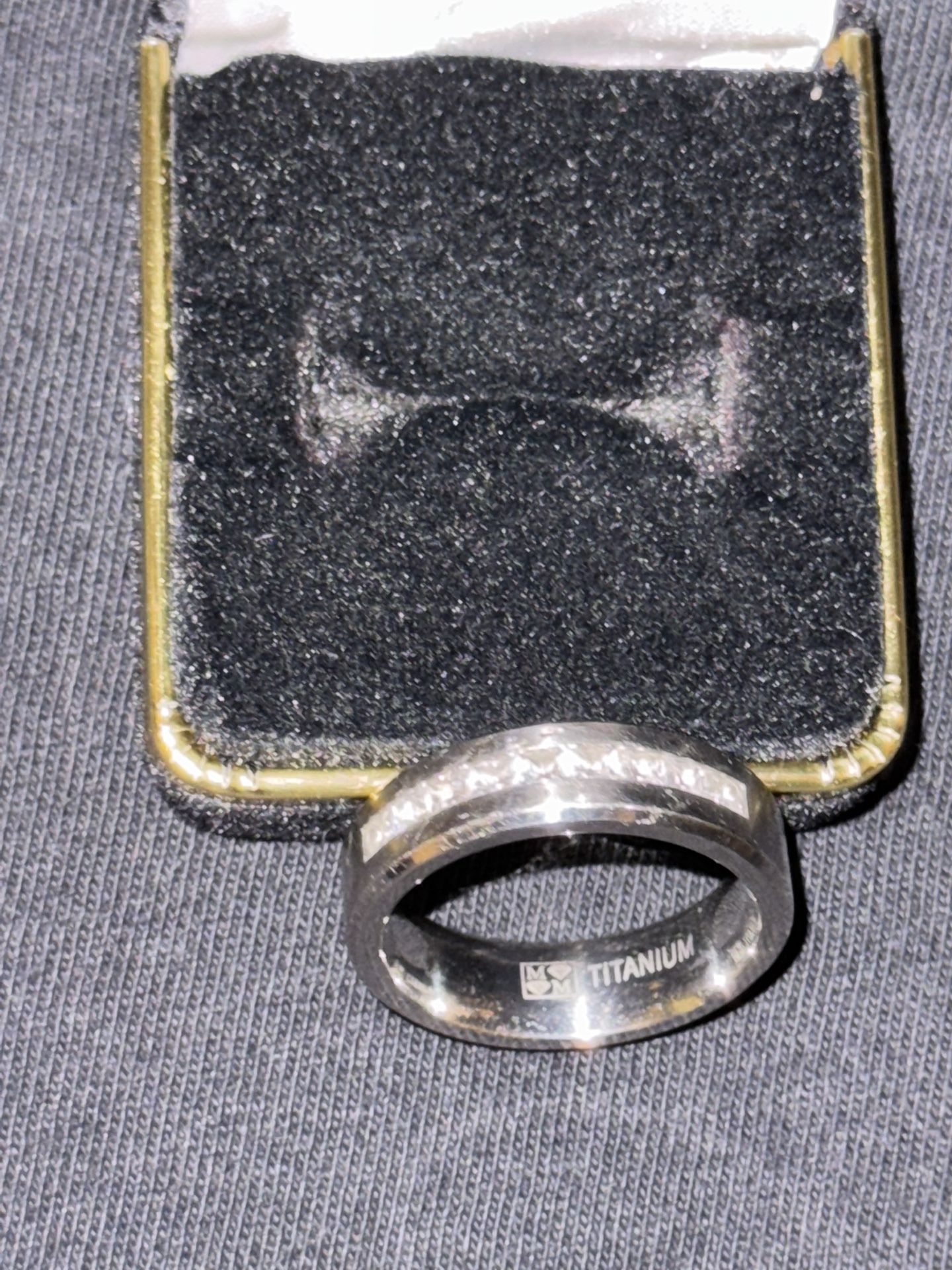MENS SIZE 12 TITANIUM RING