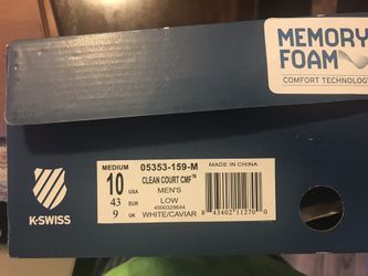 K-Swiss Men's Clean Court Cmf Fashion Sneaker