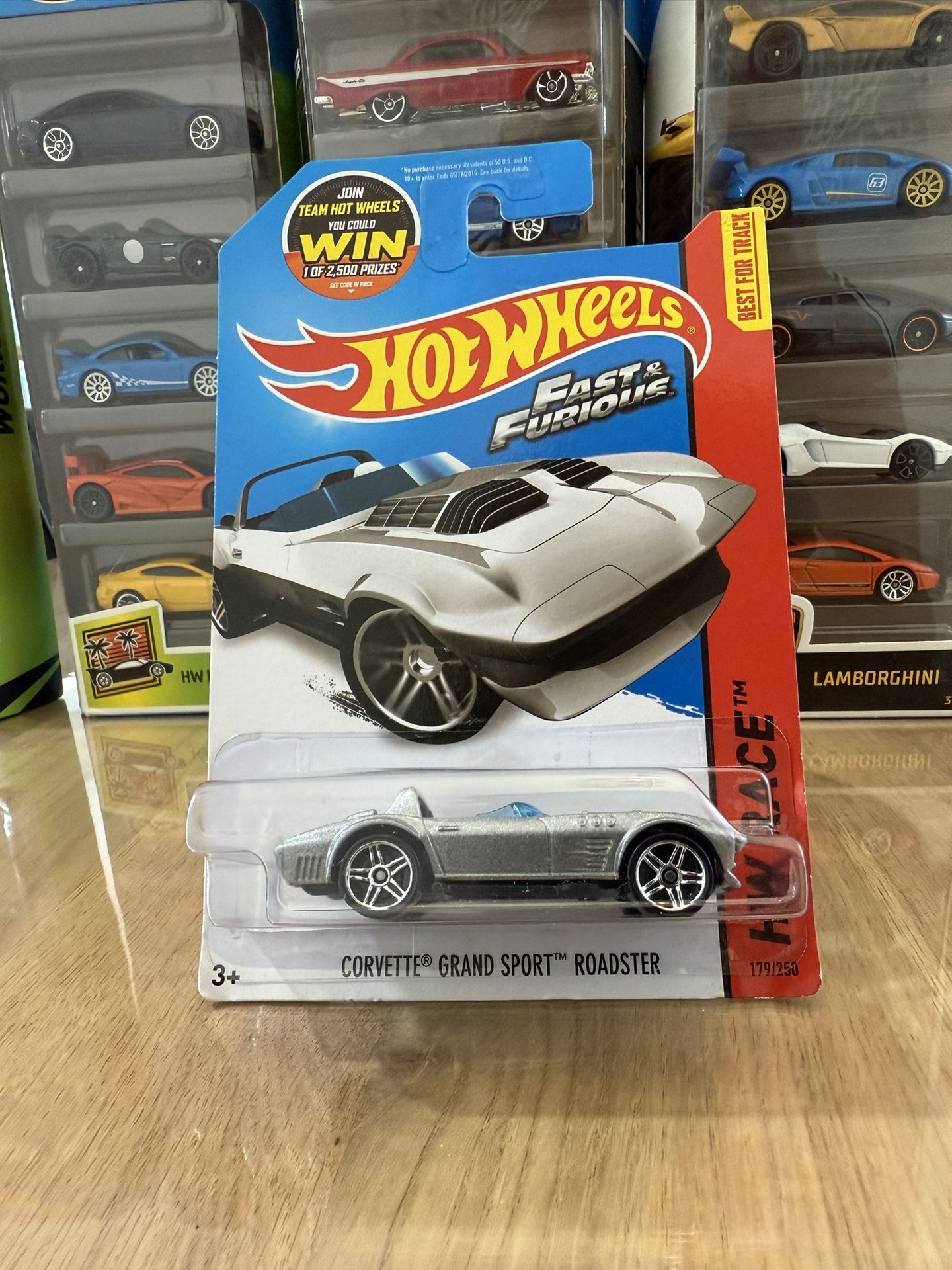 π¬π₯ HOT WHEELS 2013 - Fast & Furious - Chevrolet Corvette Grand Sport Roadster - Dominic Torreto - HW RACE 179/250 - Movie Die Cast Toy π¬π₯
