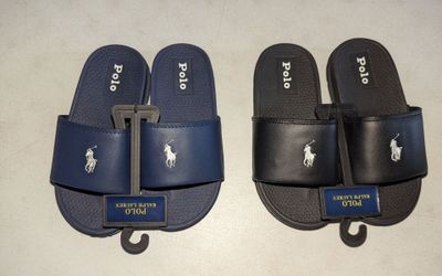 New Boys Size 12 Polo Ralph Lauren Slides