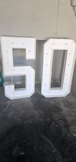4ft light up 50 Marquee