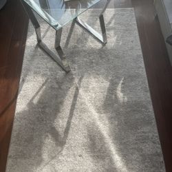Gray Area Rug 3’x5’ Moving Sale
