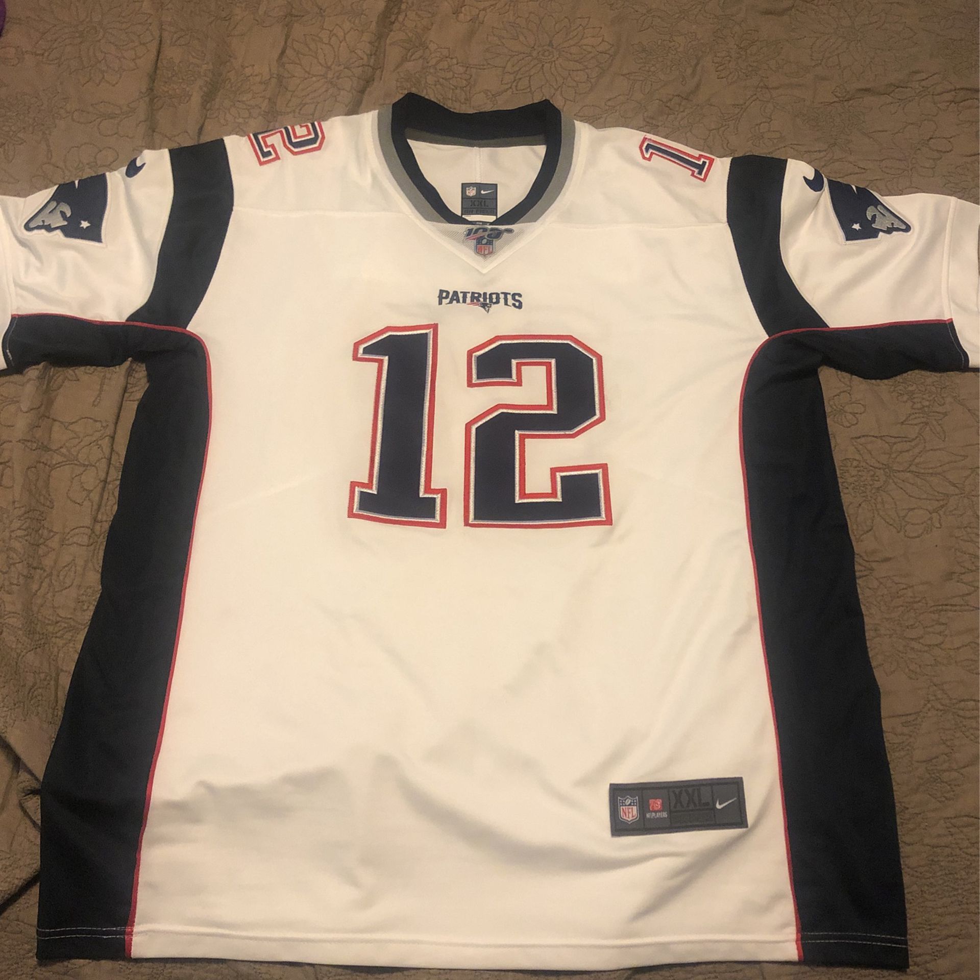 Tom Brady patriots Away Jersey Size 2xl