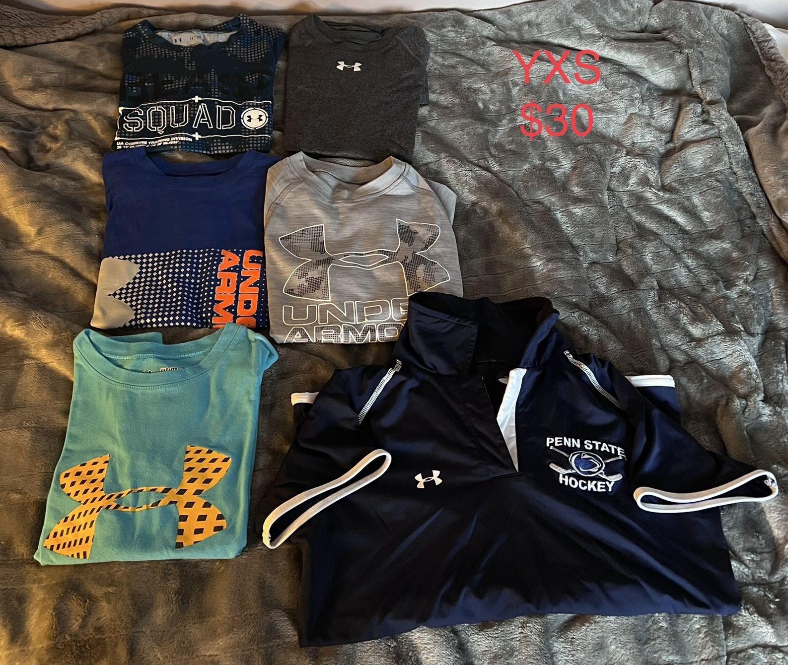 Boys Underarmour Shirts XSM