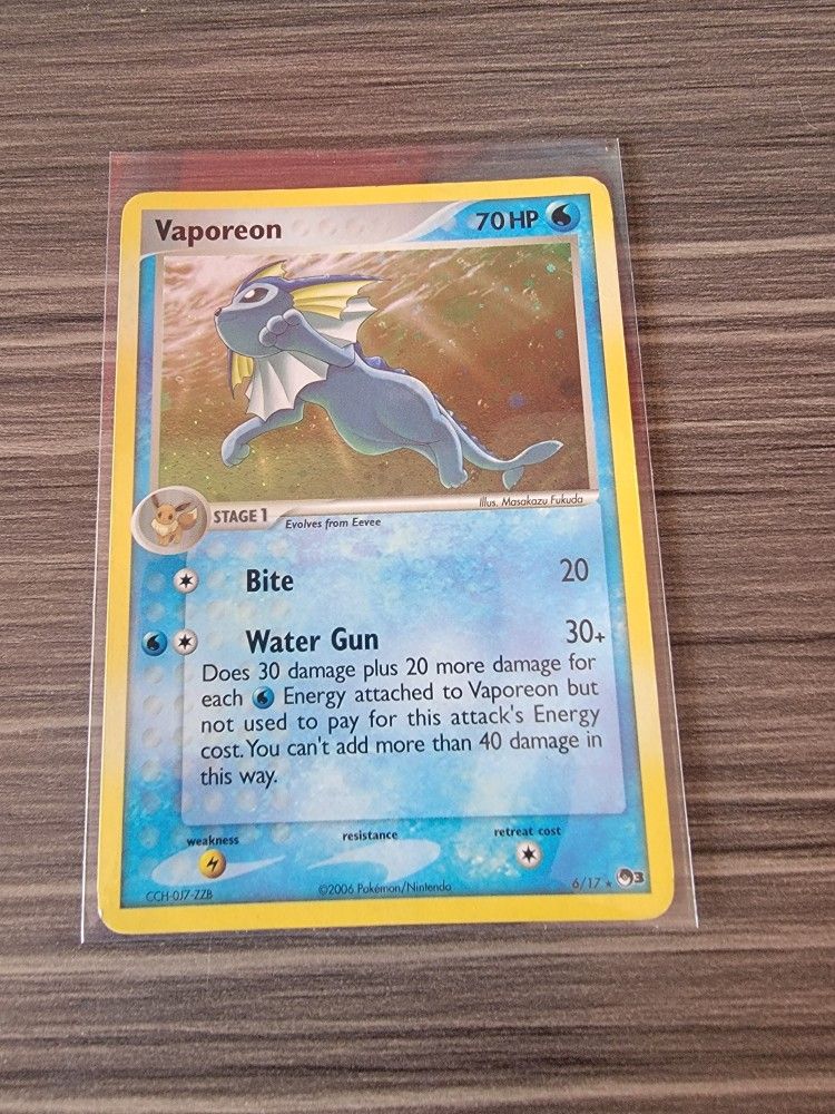 Pokémon TCG Vaporeon 6/17 POP Series Promos 3 Holo Holo Rare LP