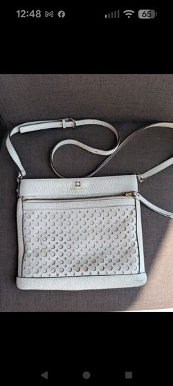 Kate Spade white crossover purse