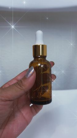 Amber glass dropper bottles (set of 23)