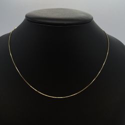 Gold Box Chain 14K New 