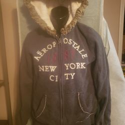 Aeropostale Womans Zip Up Jacket Size Large 
