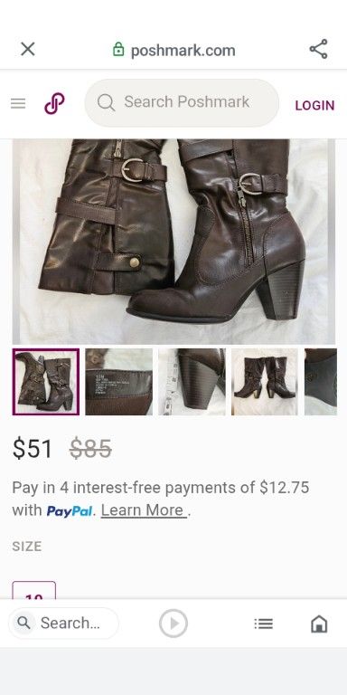 LIz &Co Beautiful Brown Thigh High Boots