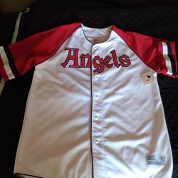 ANGELS JERSEY SIZE LARGE ADULT STITCHED 