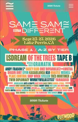 Same Same But Different Music Festival Ticket