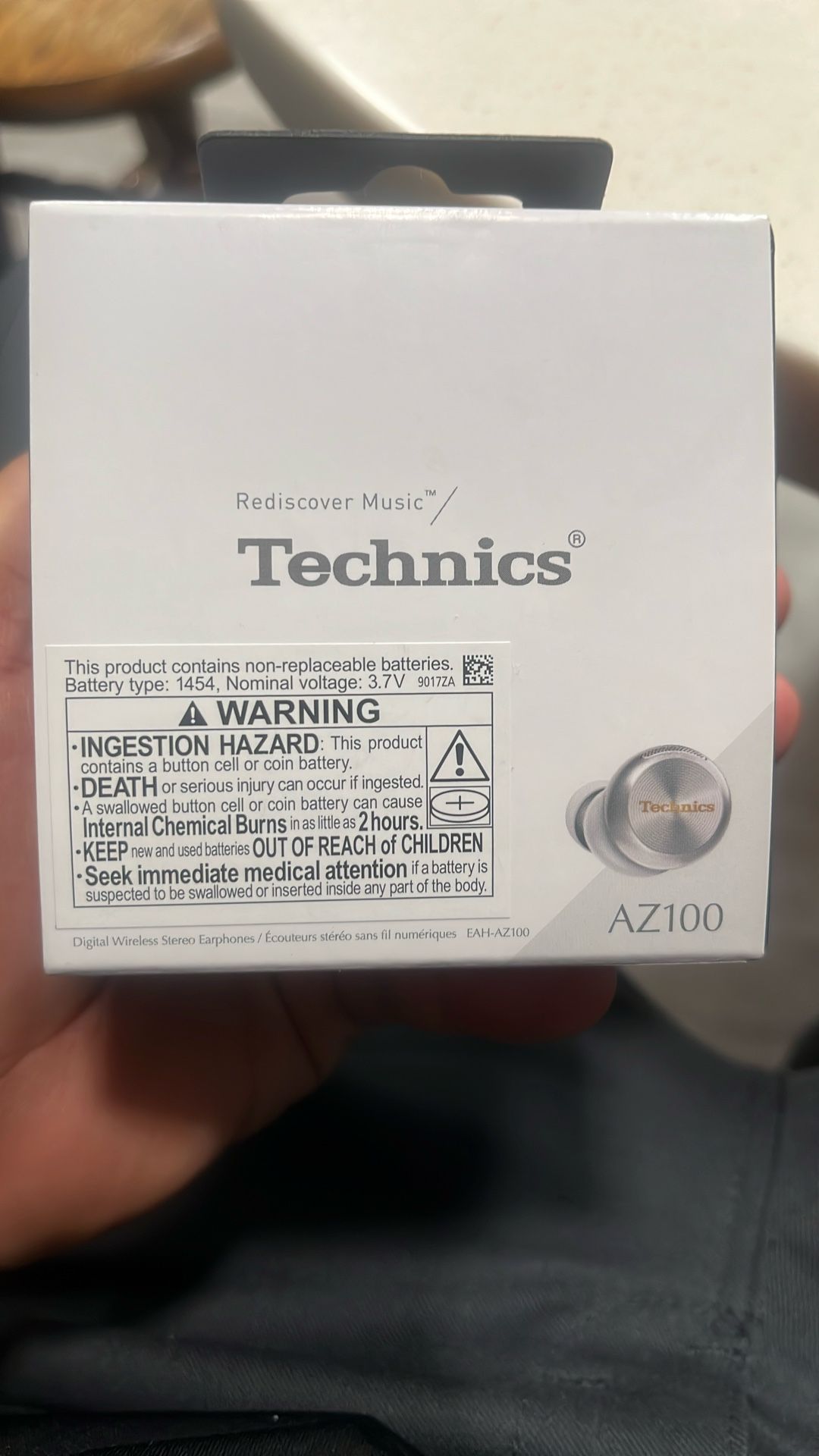 Panasonic Technics AZ100 Silver Premium True Wireless Earbuds Noise Canceling