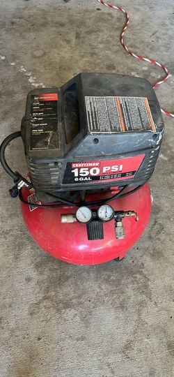 Craftsman High Pressure Portable Air Compressor 150 PSI 6 Gallon Compact Design