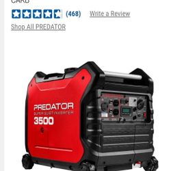 3500 Predator Generator 