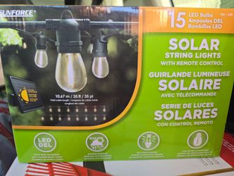 Sunforce Solar String Lights with Remote