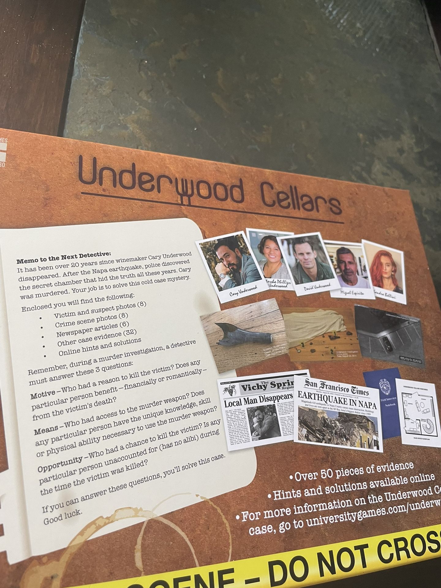 Murder Mystery Case File Game