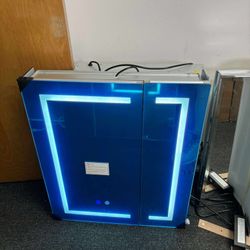 Aluminum Medicine Cabinet 24inch×28 Inch,Mirror Cabinet for Bathroom