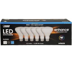 LED Dimmable Br30 65W Replacement 5000K 6-Pack