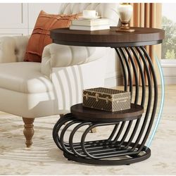 Round end to tear side table new