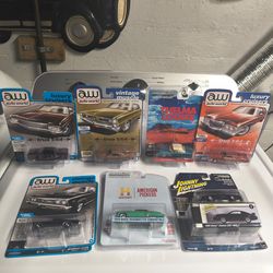 7 classic Die Cast metal 1:64 cars