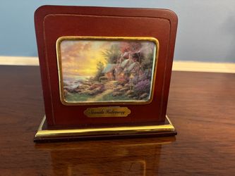 Thomas Kinkade Seaside Hideaway Framed Collectible Napkin Holder