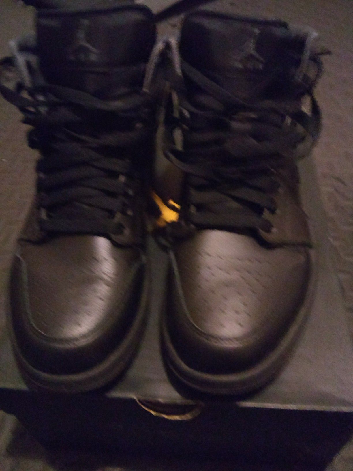 Black Jordan 1's (size 10 w/box)