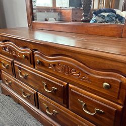 Two dressers plus mirror