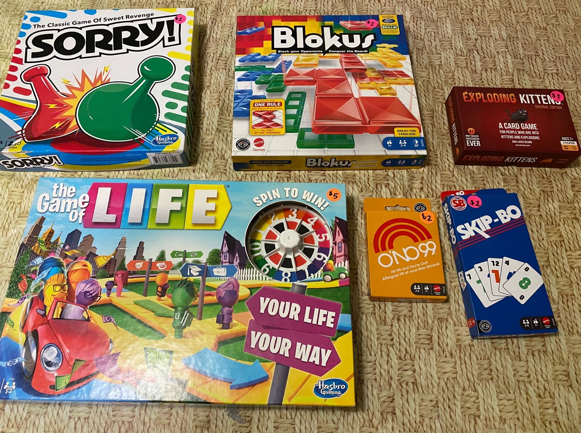 Board Games & Card Games – Priced Individually
