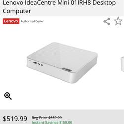 Lenovo IdeaCentre Mini 01IRH8 Desktop Computer