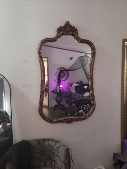 Vintage antique gilded mirror
