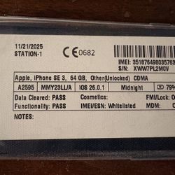 IPHONE SE3 64GB