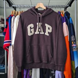 Gap Unisex Relaxed Brown Hoodie Size XS