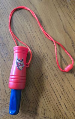 Red and Blue Angel Duck call with Lanyard