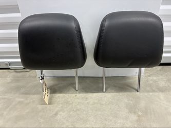 2015-2023 Chrysler 300 Front Headrest Pair Black Leather Driver Passenger OEM