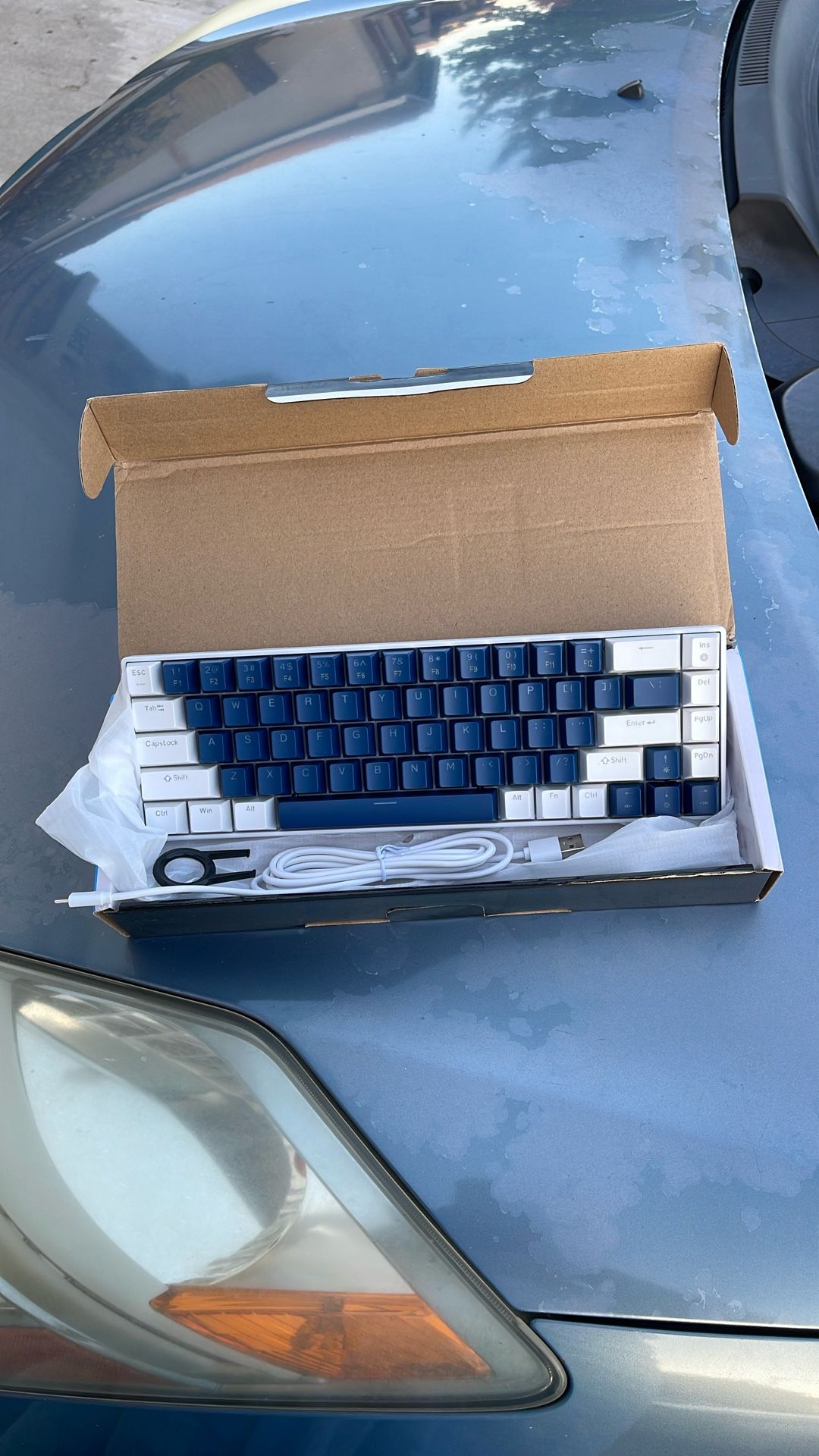 MageGee Portable 60 Mechanical Gaming Keyboard MK Box LED Backlit Compact 68 Key