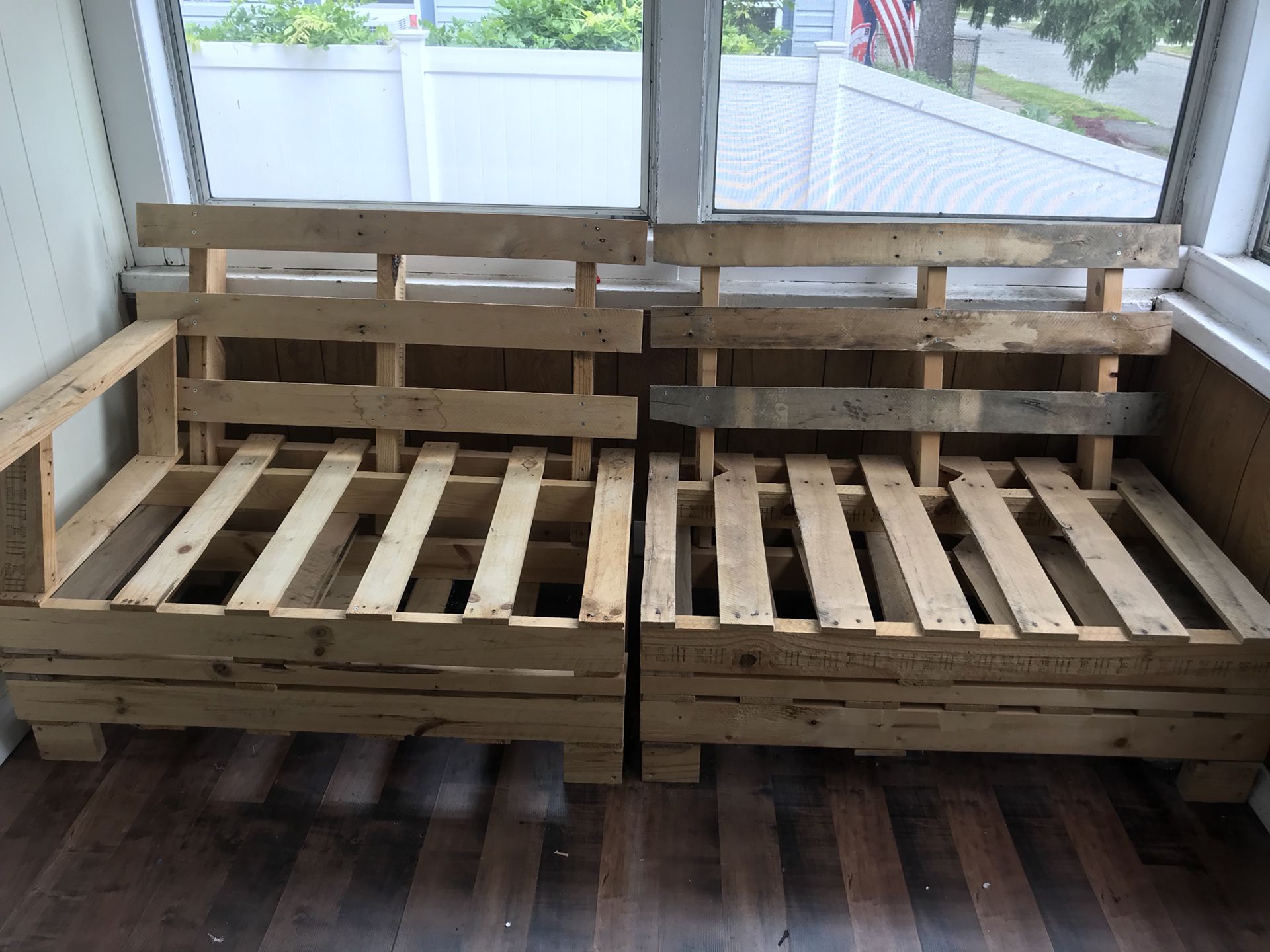 Modern couch made out of pallets