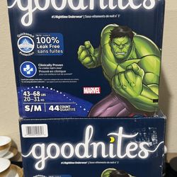 Goodnites Boys' Nighttime Underwear - S/M - 44ct