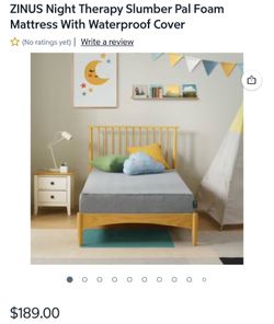 ZINUS Night Therapy Slumber Pal Foam Mattress With Waterproof Cover
