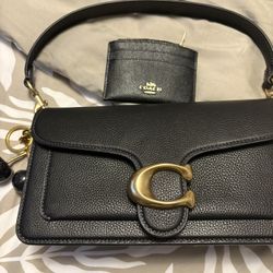 Coach Leather Bag With Matching Card Holder