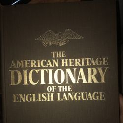 1969 The American Heritage Dictionary Of The English Language 
