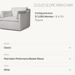 Cloud Slope Arm Chair 