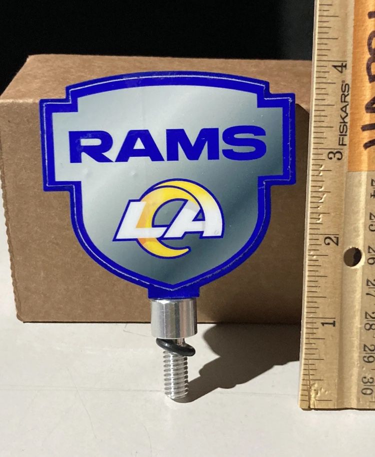 New Rams Beer Tap Handle Topper For Bar Kegerator Fits Bud Light Or Michelob Ultra 