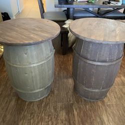 Barrel End Table