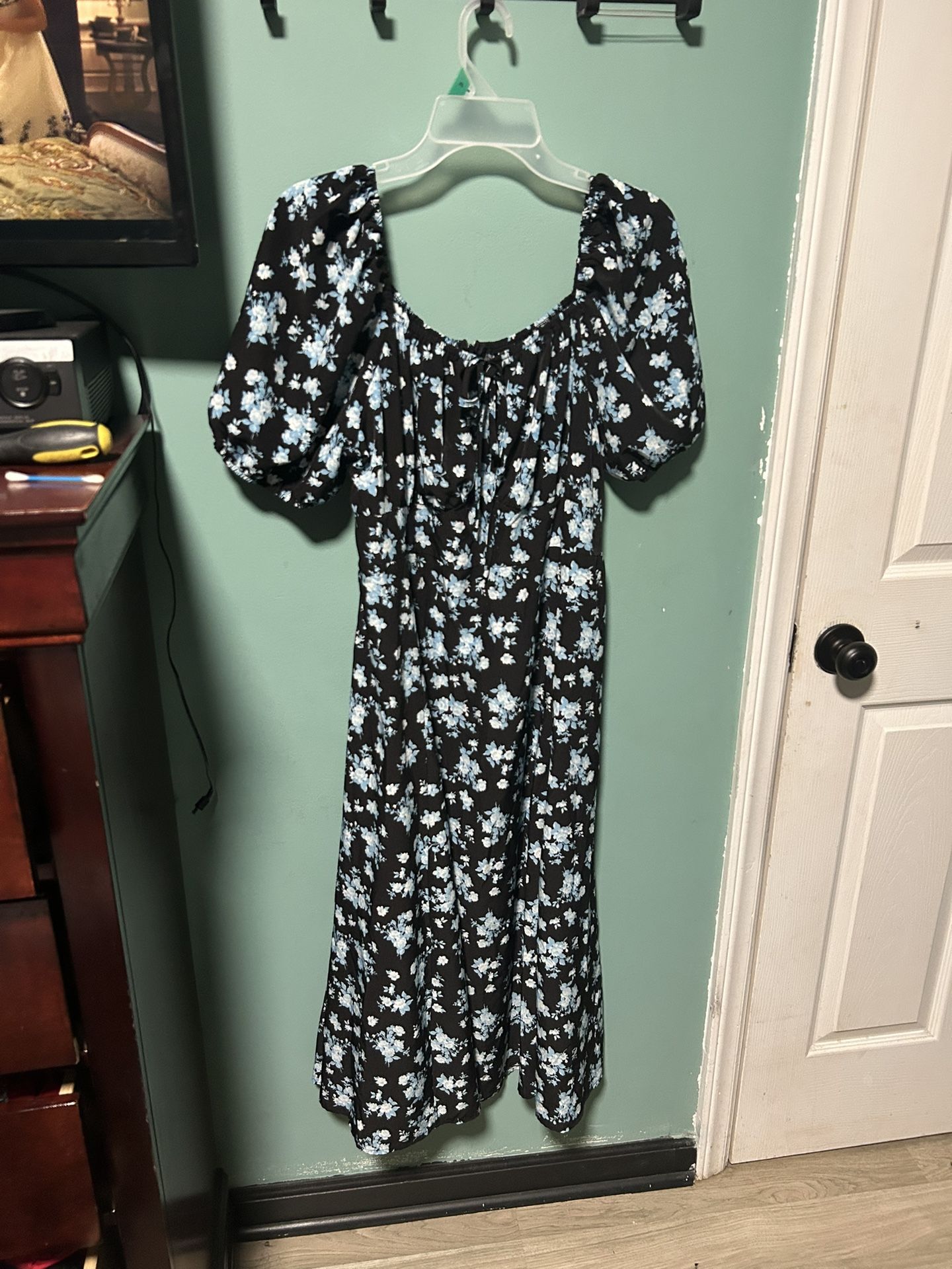 Floral Blue Dress