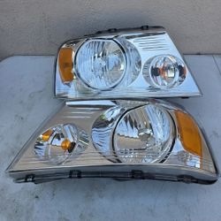 04-08 Ford F150 06-08 Lincoln Mark LT Headlights Luces Calaveras Micas Faros Focos Faroles Headlamps 