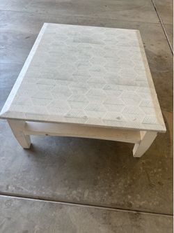 Wood coffee table