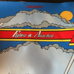 Namco Fighter &  Attacker Arcade Control Panel Overlay 