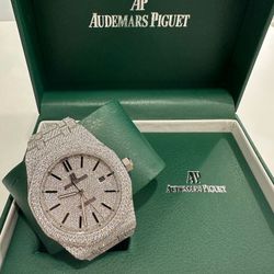 Bust Down Moissanite Watch (Ap Royal Oak)